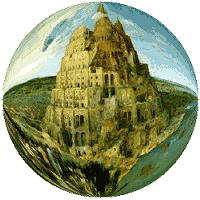 Turm zu Babel (durch Fischauge), groß
